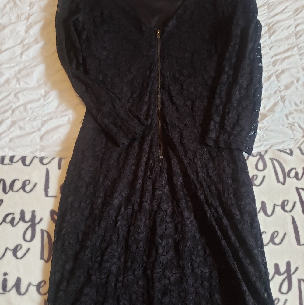 Forever 21 black lace mini dress